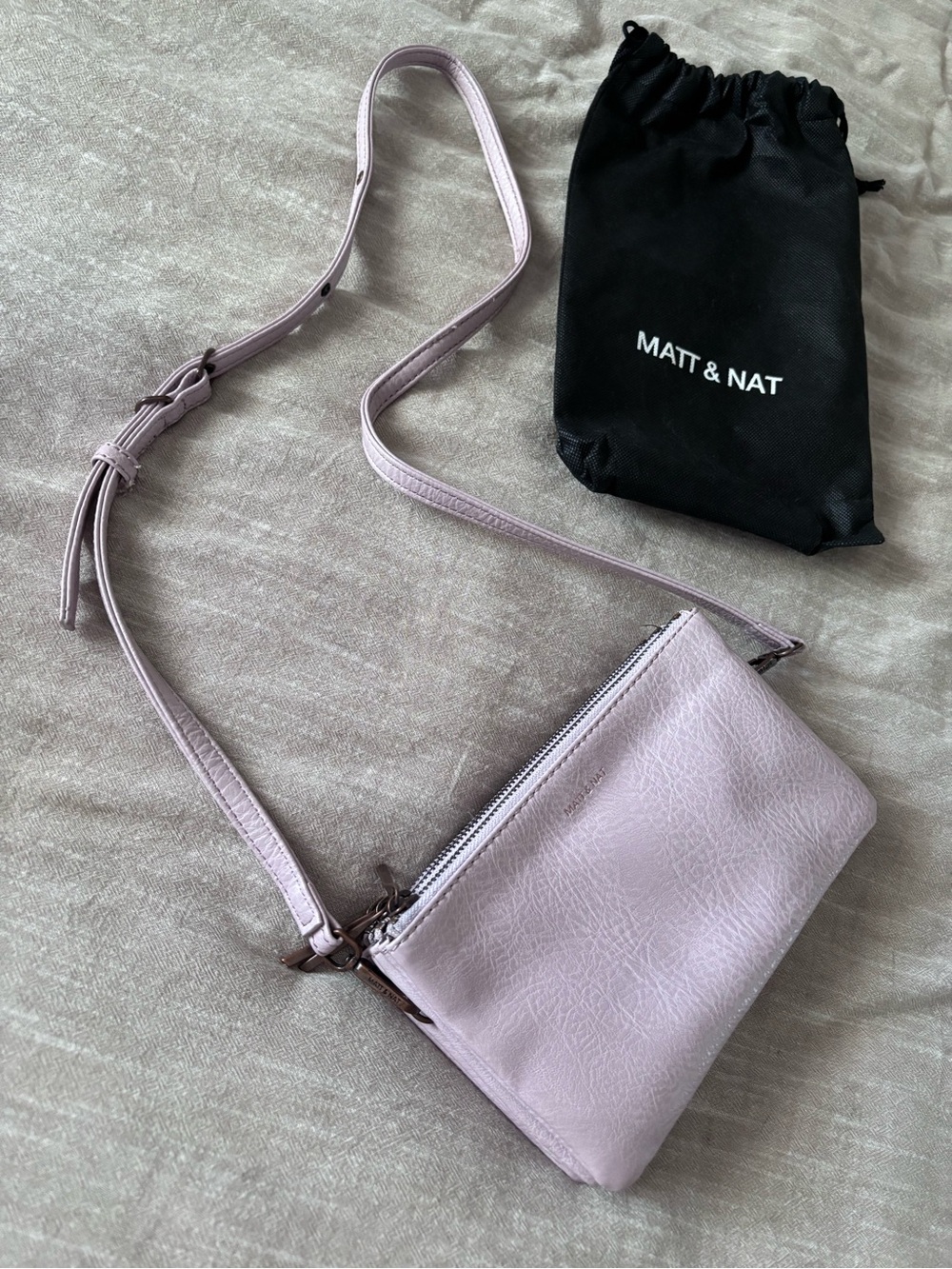 Matt & Nat Pastel Lilac Crossbody Bag